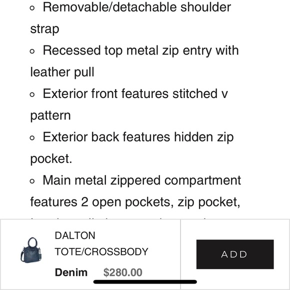 Latico leather DALTON TOTE CROSSBODY in Poppy coral orange bag handbag - Picture 14 of 15